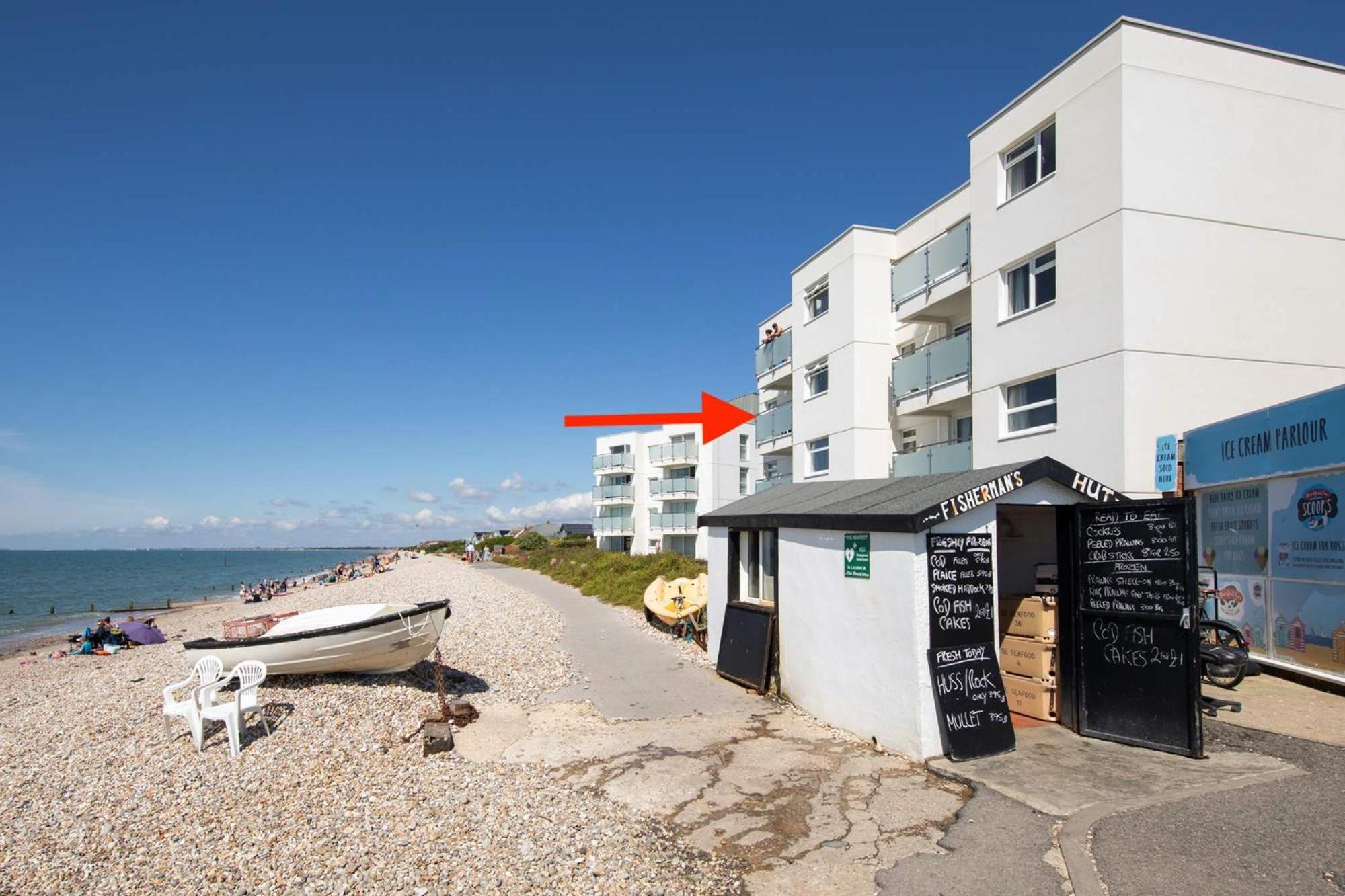 High-End Beachfront Getaway Sea View King Bed East Wittering Zewnętrze zdjęcie