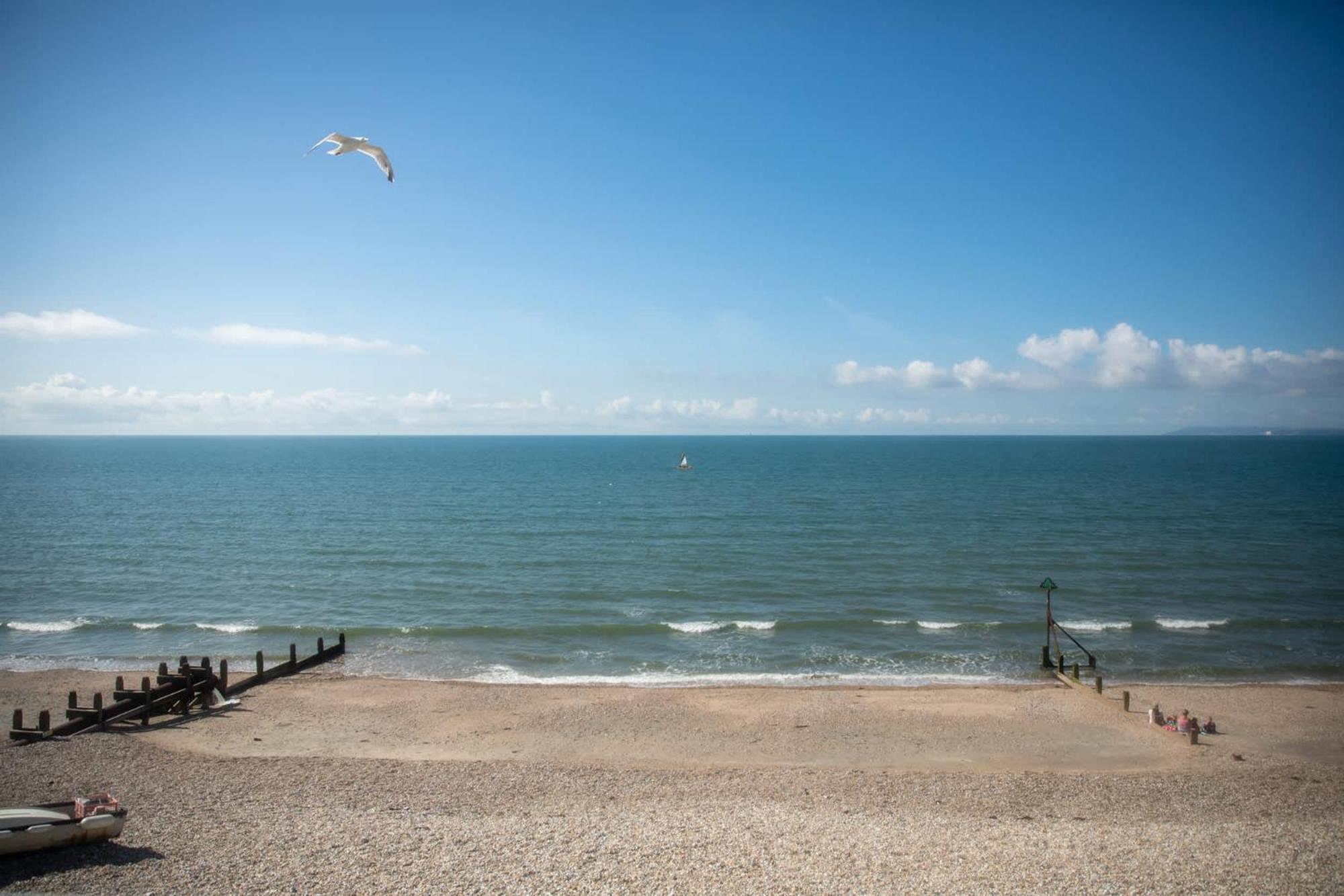 High-End Beachfront Getaway Sea View King Bed East Wittering Zewnętrze zdjęcie